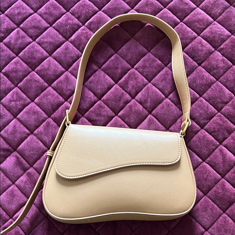 Antik Kraft Elegant Cream Shoulder Bag